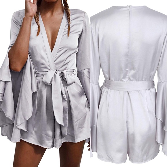 Pants - BELLA SILVER BELL FLARE 1PEICE ROMANCE ROMPER
*NWT